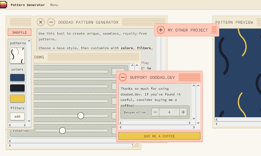 Best SVG Pattern and Shape Generators 29 Doodad Pattern Generator