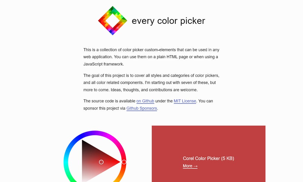10+ Best Javascript Color Picker Libraries 32 Every Color Picker