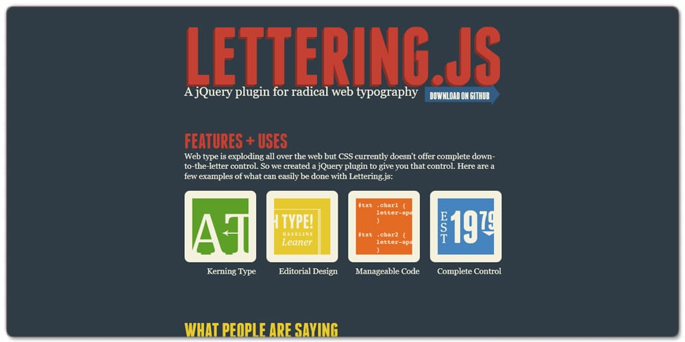 10 + JavaScript Text Effect Libraries 24 Letteringjs