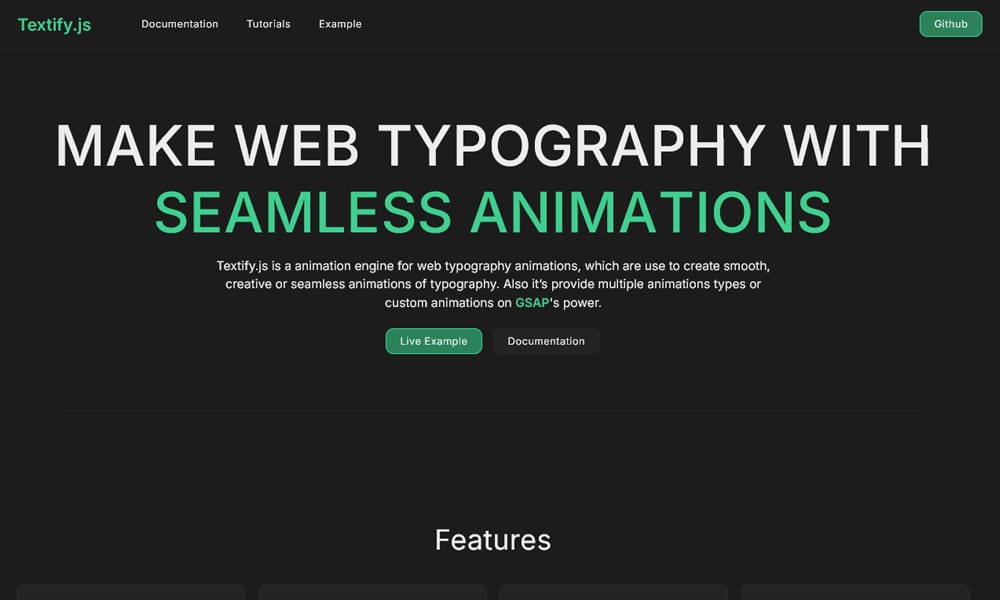 10 + JavaScript Text Effect Libraries 27 Textify.js