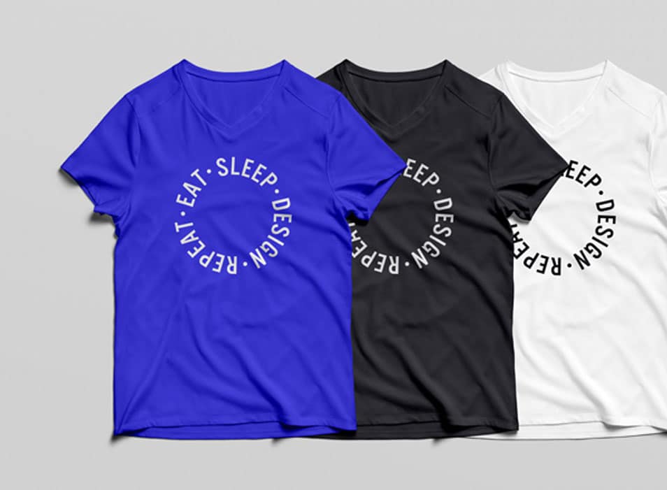 V-Neck T-Shirt MockUp PSD 2 V-Neck T-Shirt MockUp PSD