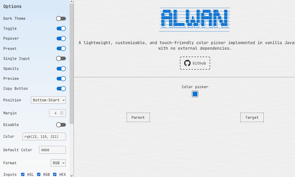 10+ Best Javascript Color Picker Libraries 26 alwan