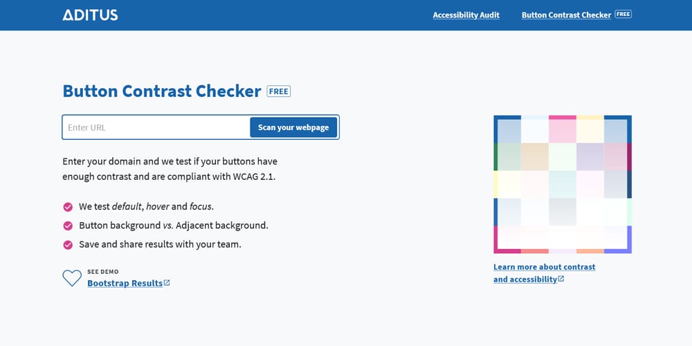 Complete Resources to Learn Color Theory 176 Button Contrast Checker