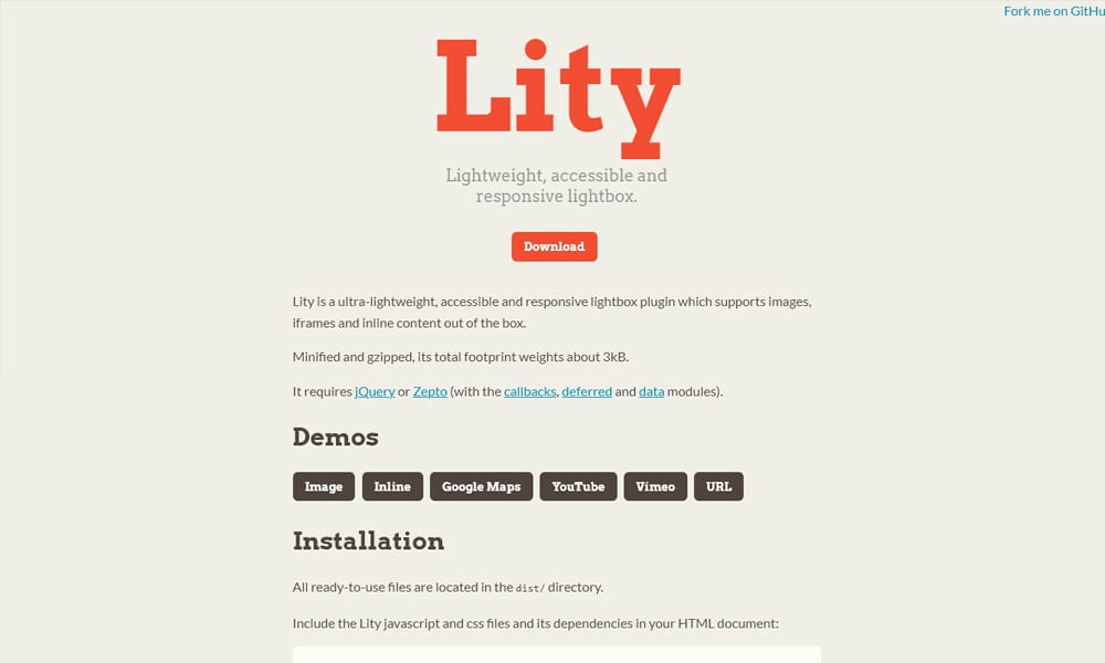 20+ Best JavaScript Modal Window Plugins 33 Lity.js