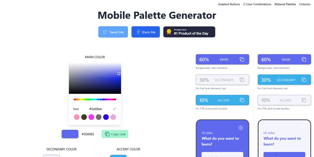Complete Resources to Learn Color Theory 127 Mobile Palette Generator