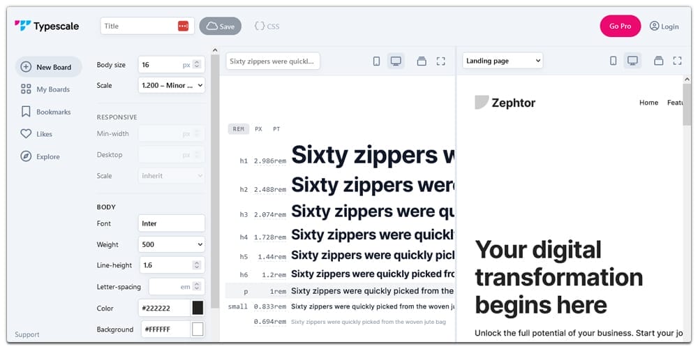 10+ Best Tools for Designers to Find Best Fonts 46 Typescale