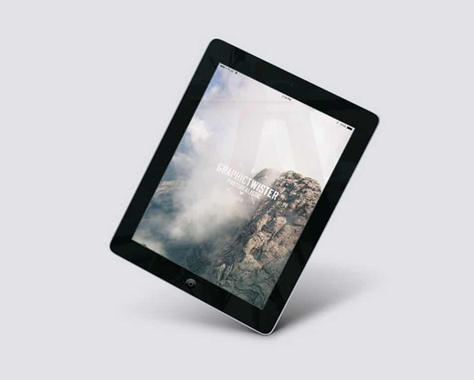 iPad 2 Air Perspective Mockup 2 iPad 2 Air Perspective Mockup