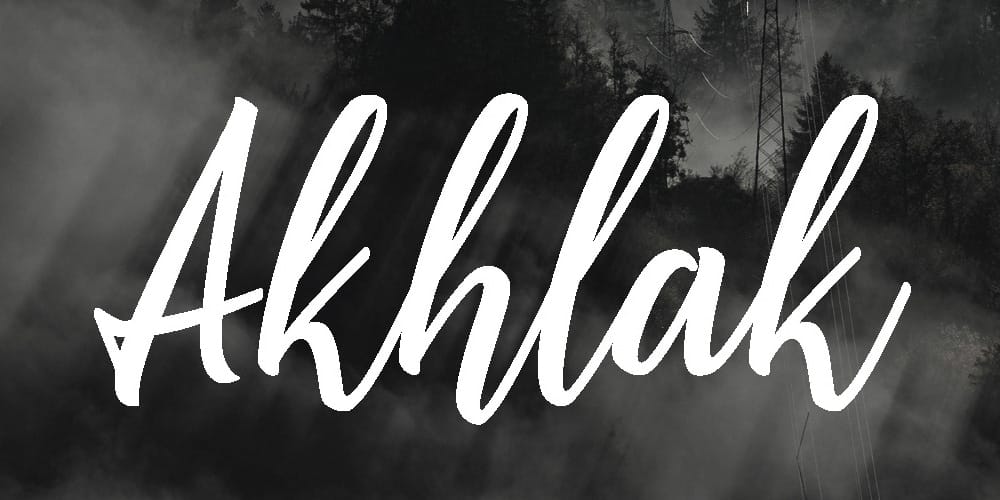 250 + Free Modern Script Fonts for Designers 197 Akhlak Handwritten Script Font