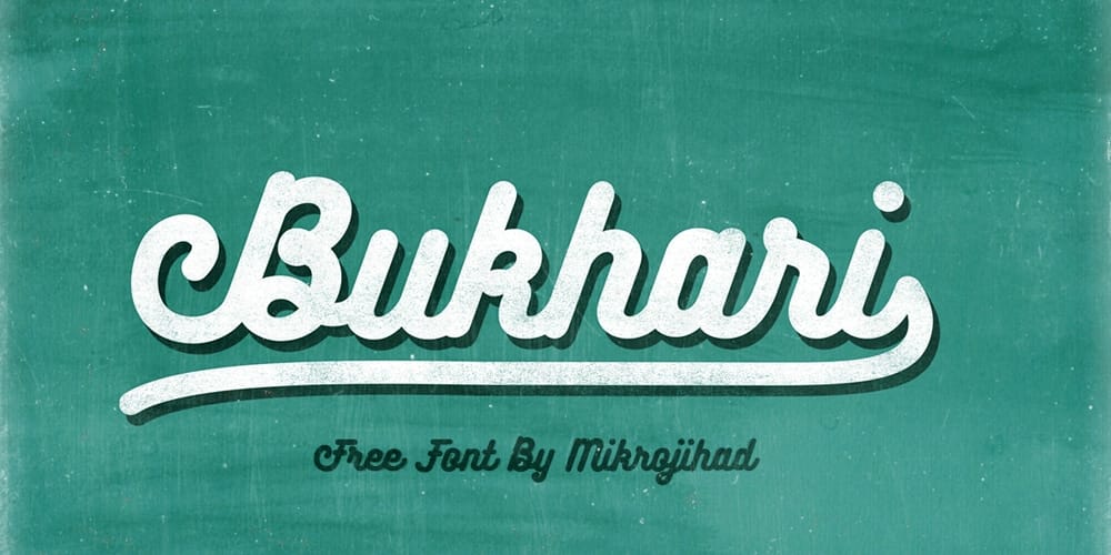 Free Calligraphy Fonts 68 Bukhari Script