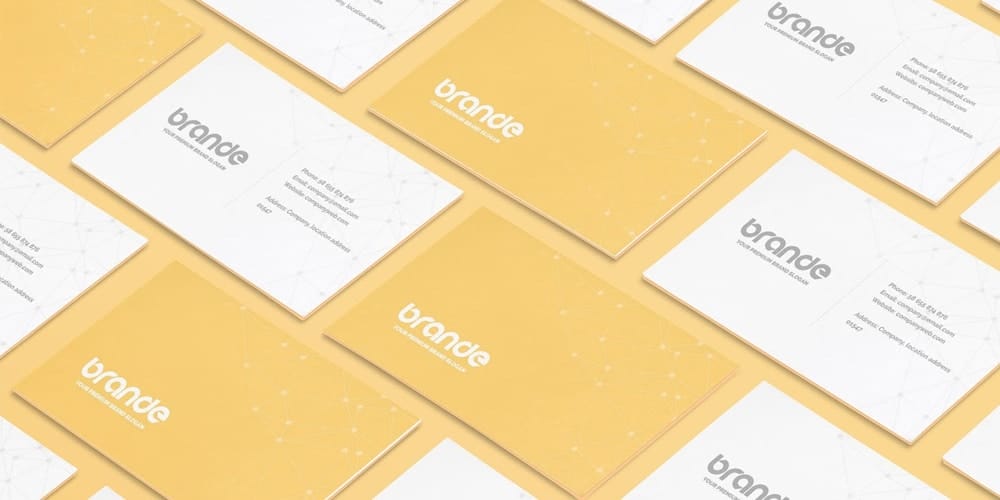 100+ Free Business Card Mockups PSD 470 Business Card Perspective Mockup