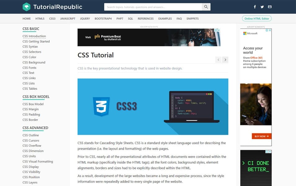 25+ Best Collection of CSS Tutorial Websites 5 CSS3 Tutorial | Tutorial Republic