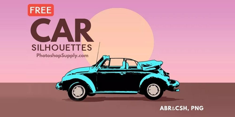 Collection of Best Photoshop Brushes 276 Car Silhouette