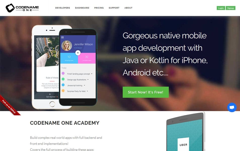 50+ Mobile Application Frameworks (HTML, CSS & JavaScript) 44 Codename One