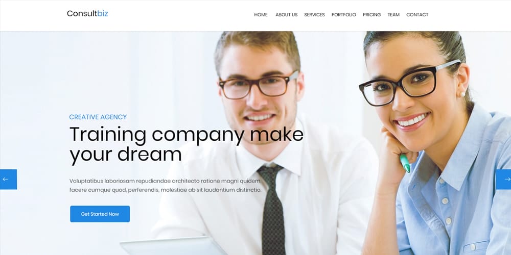 Free Corporate and Business Web Templates PSD 36 ConsultBiz Template PSD