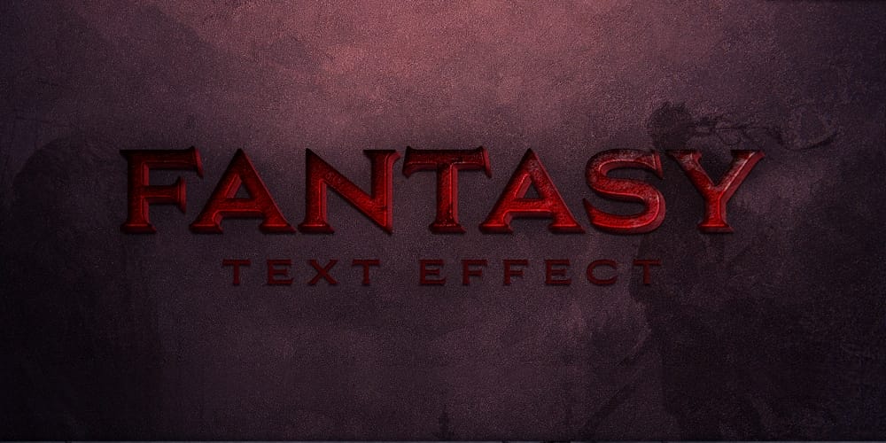 Latest Free Photoshop Text Styles & Effects 85 Fantasy Text Effect PSD