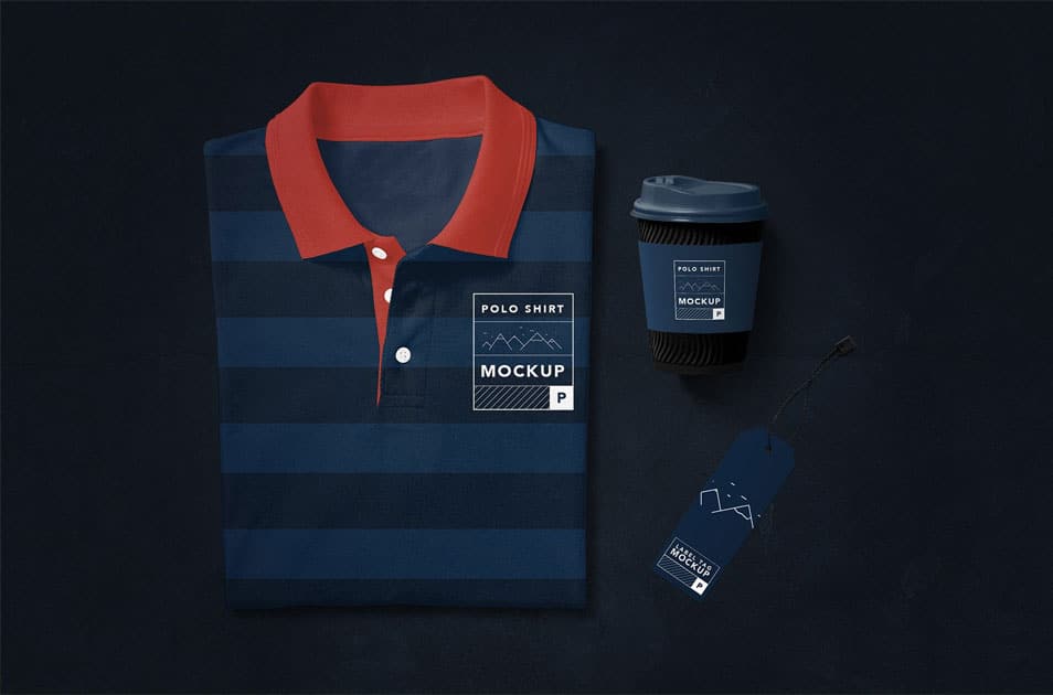 Free Modern Polo T-Shirt Mockup 2 Free Modern Polo T-Shirt Mockup