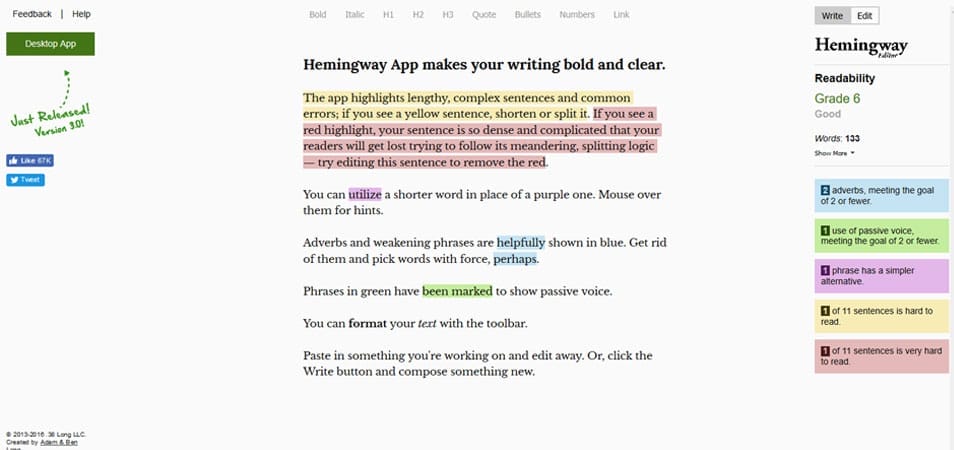 10 of the Best Online Tools for Content Writers 7 Hemingway App