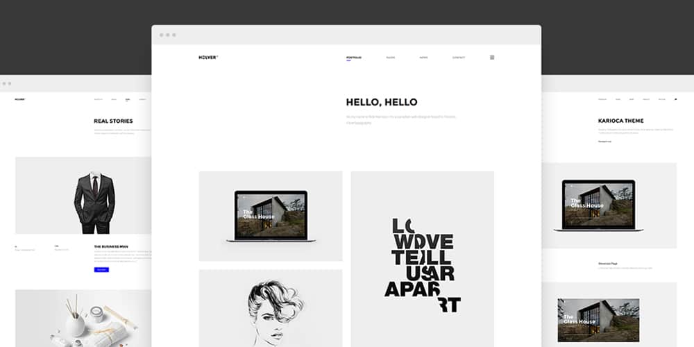 Holver Portfolio Template PSD