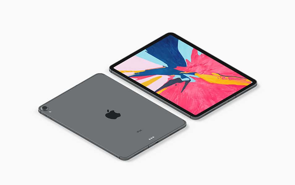 Isometric iPad Pro Mockup 2 Isometric iPad Pro Mockup