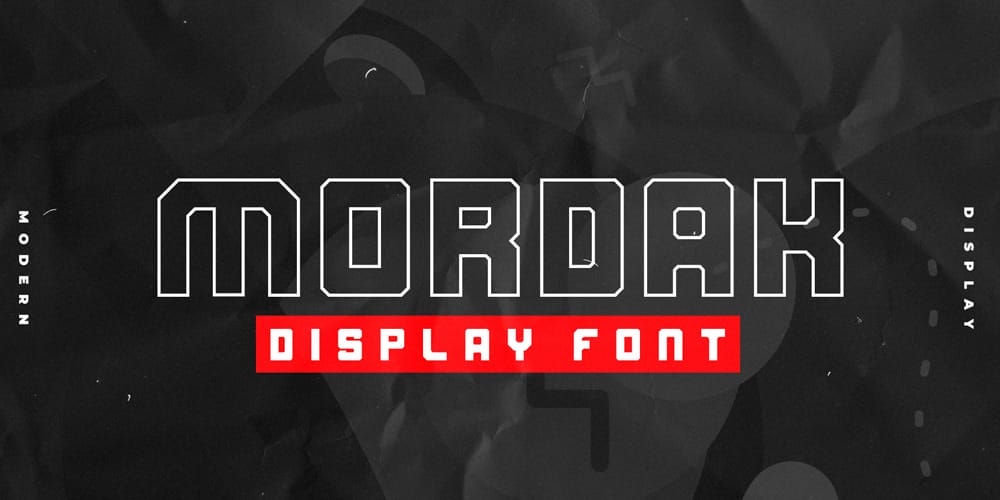 Mordak Display Block Font