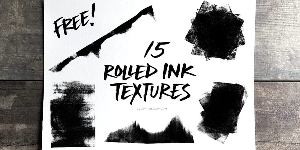 Rolled Ink Textures