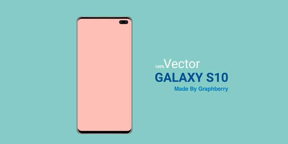 Samsung S10 Vector Mockup