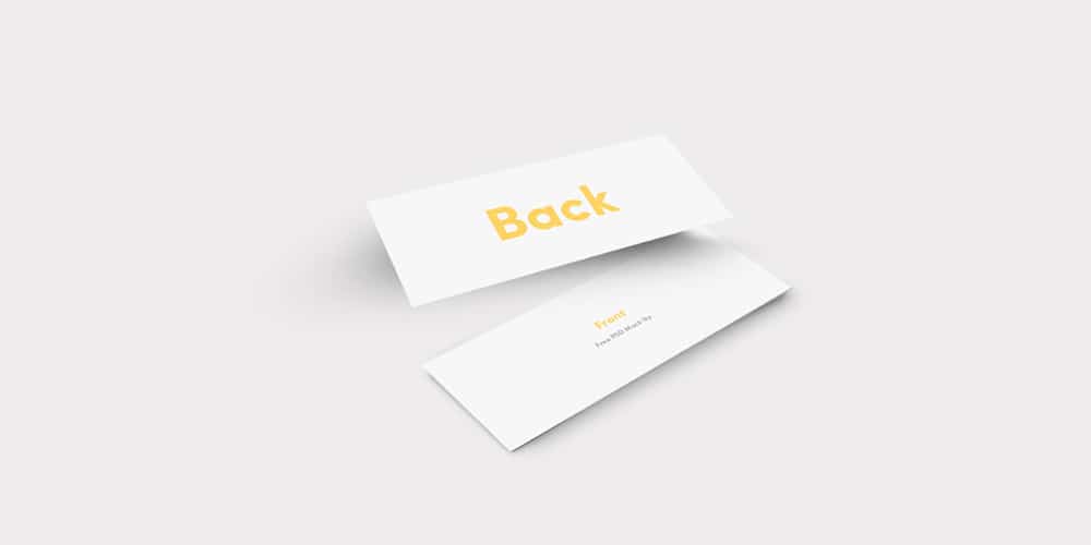 100+ Free Business Card Mockups PSD 459 Slim Business Card Mockups
