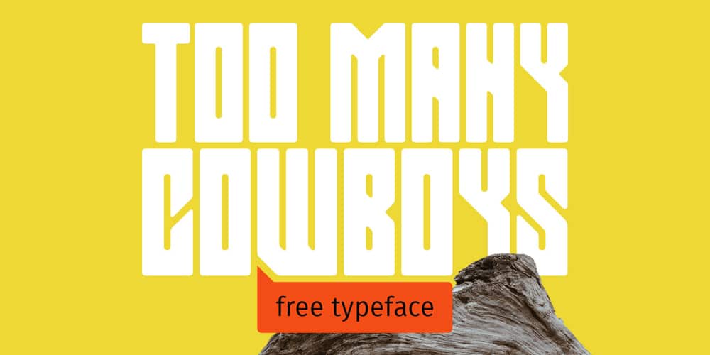 Too Many Cowboys Display Font