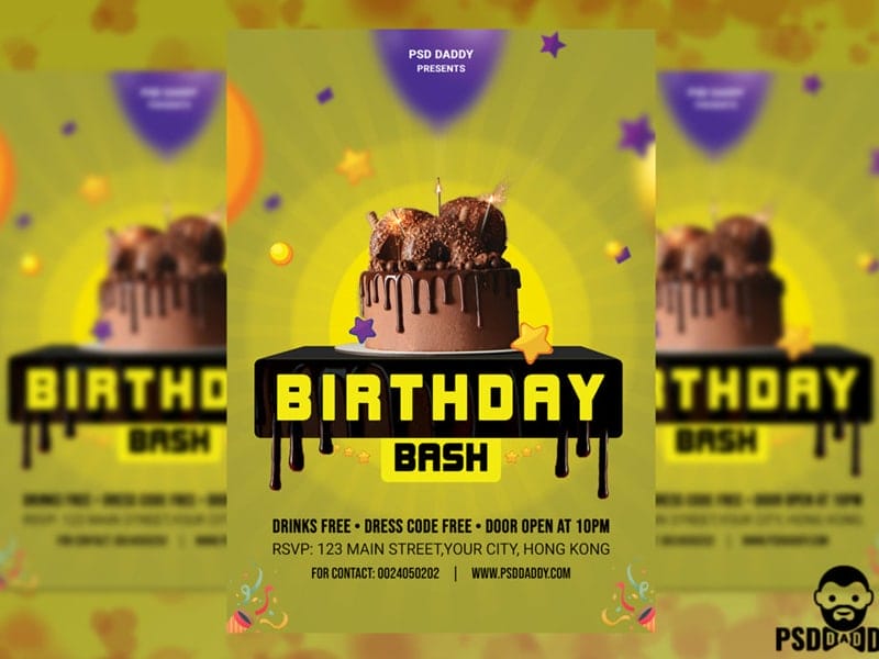 Best Free Flyer Templates 347 Birthday Bash Flyer