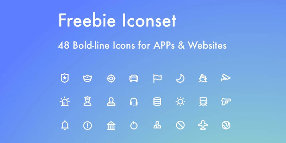 Best Free Icon Sets 2021 50 Bold Line Icons for Apps and Websites