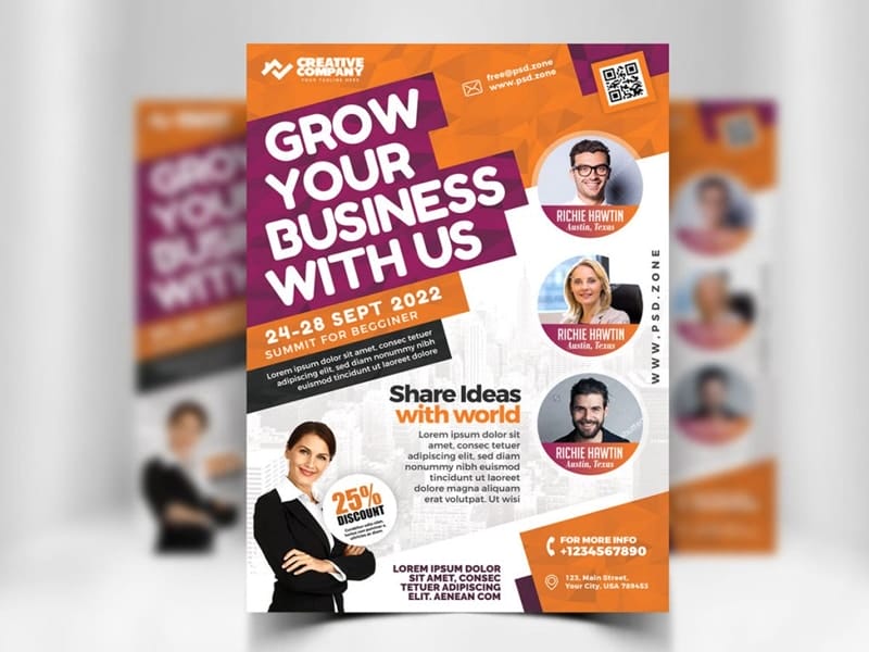 Best Free Flyer Templates 155 Business Conference Flyer Design PSD