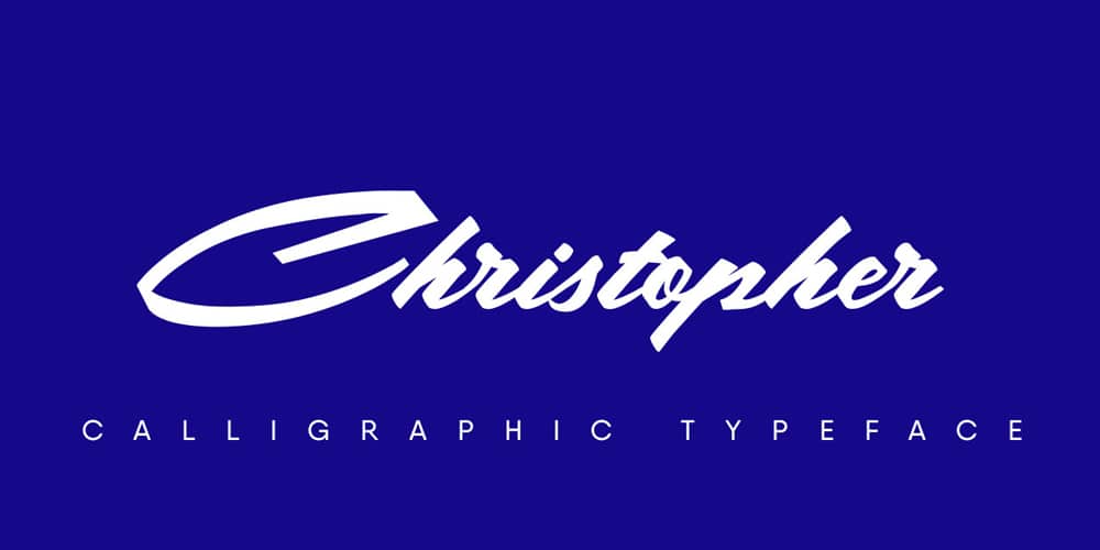 Free Calligraphy Fonts 103 Christopher Calligraphic Typeface