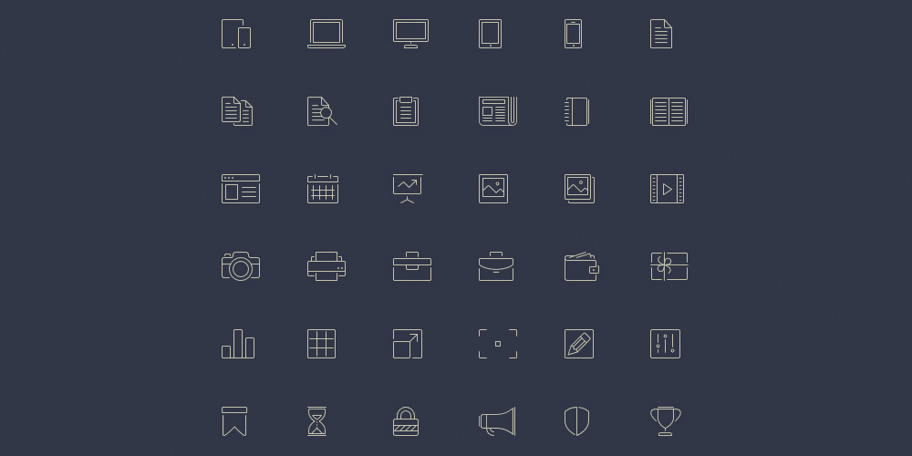 Latest Collection of Free SVG Icons & Illustrations 256 Free Line-Style Icons