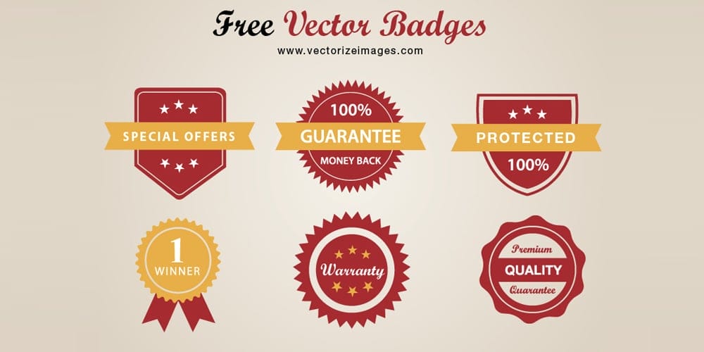 Free Vector Badges