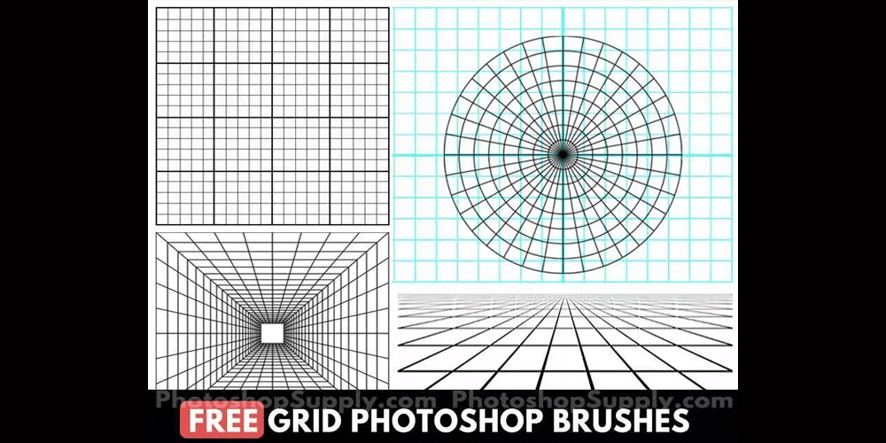 Grid Photoshop Brushes