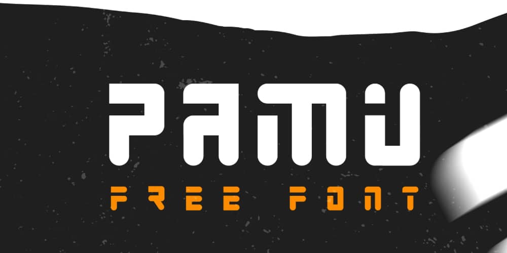 Pamu futuristic display font