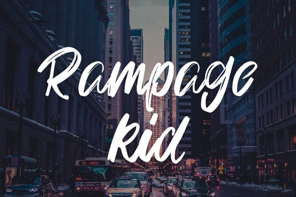 Rampage Kid Brush Font