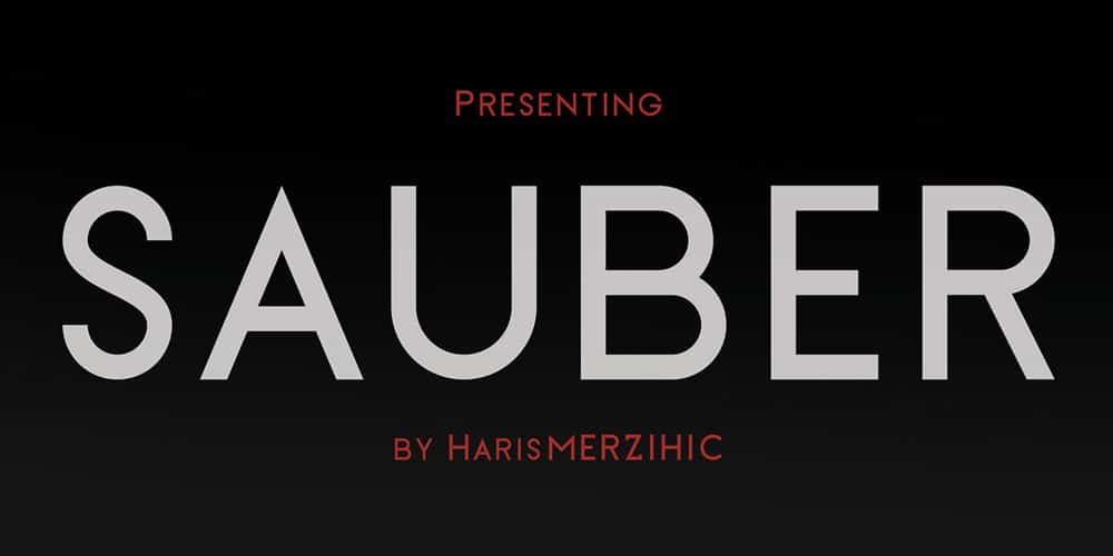 200+ Great Free Fonts for Designers 250 Sauber Sans Serif Font