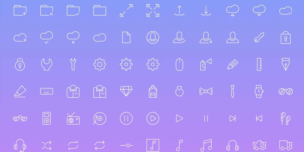 Latest Collection of Free SVG Icons & Illustrations 224 Simple Line Icons