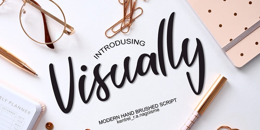 Free Calligraphy Fonts 44 Visually Script Font