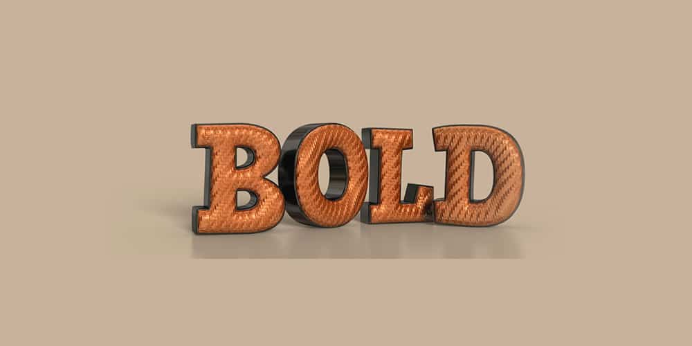 3D Bold Text Effect