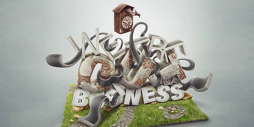 Best Collection of 3D Text Effect Photoshop Tutorials 38 3D Text Effect With Photoshop and Maya