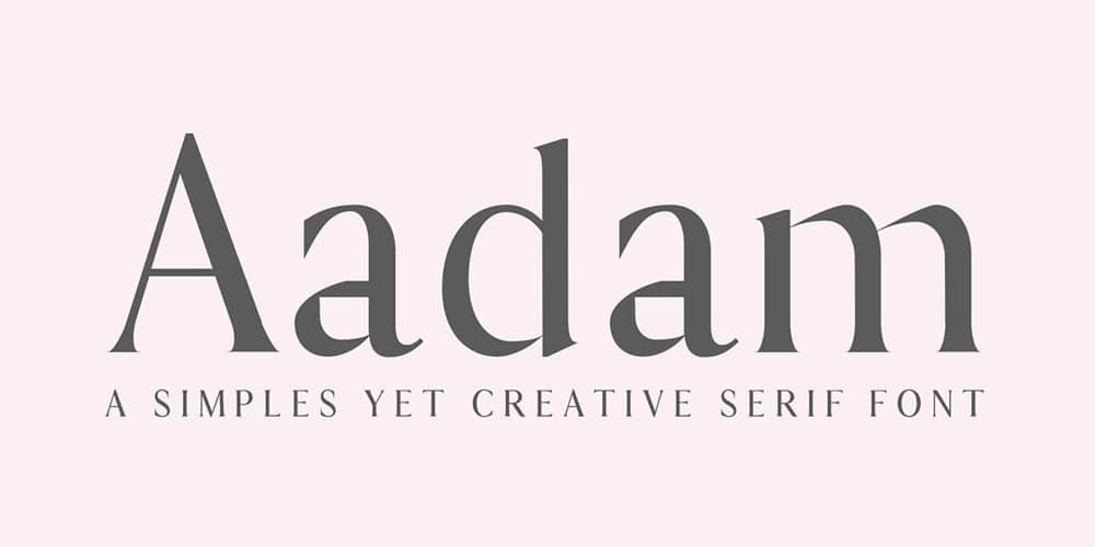 200+ Great Free Fonts for Designers 119 Aadam Serif Font