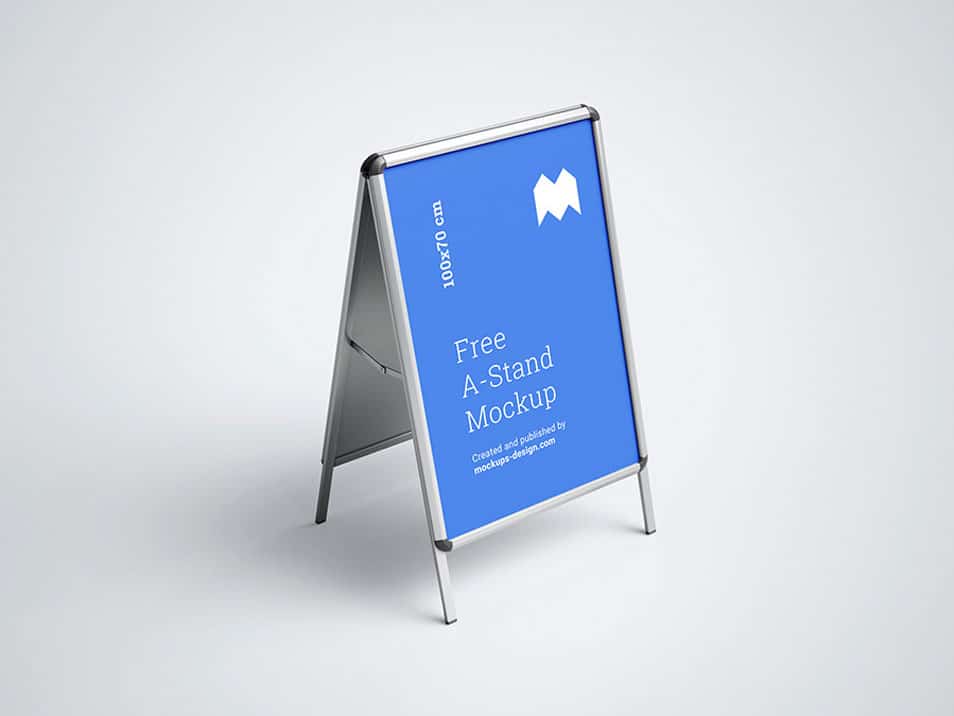 Free A-Stand Mockup 2 Free A-Stand Mockup