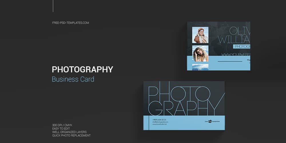 100+ Free Business Cards PSD 71 Free Photography Business Card in PSD