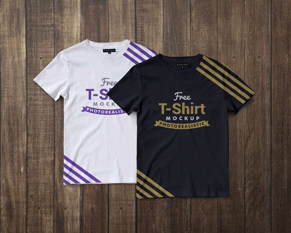 Free Premium Regular Fit Half Sleeves T-shirt Mockup PSD 2 Free Premium Regular Fit Half Sleeves T-shirt Mockup PSD