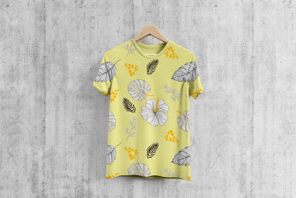 Free Round Neck Cool T-Shirt Mockup PSD With Hanger 2 Free Round Neck Cool T-Shirt Mockup PSD With Hanger