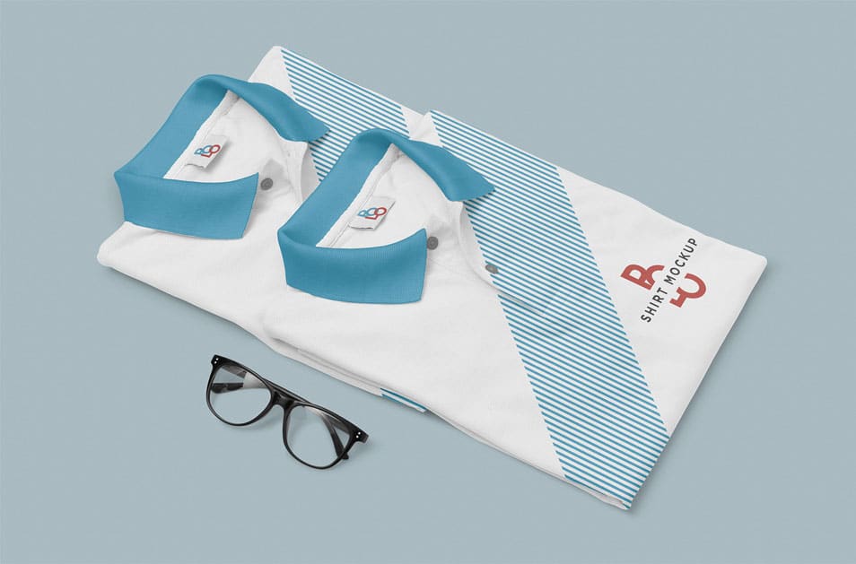 Free Stylish Polo Shirt Mockup PSD 2 Free Stylish Polo Shirt Mockup PSD