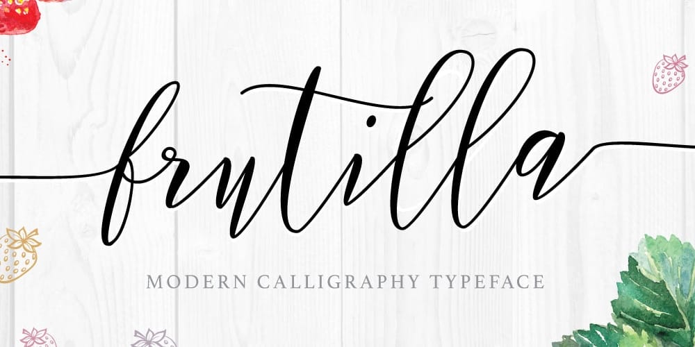 200+ Great Free Fonts for Designers 686 Frutilla Script Typeface