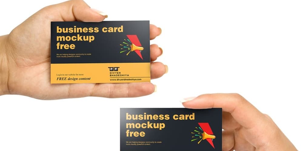 100+ Free Business Card Mockups PSD 431 Horizontal 01 Business Card Mockup PSD